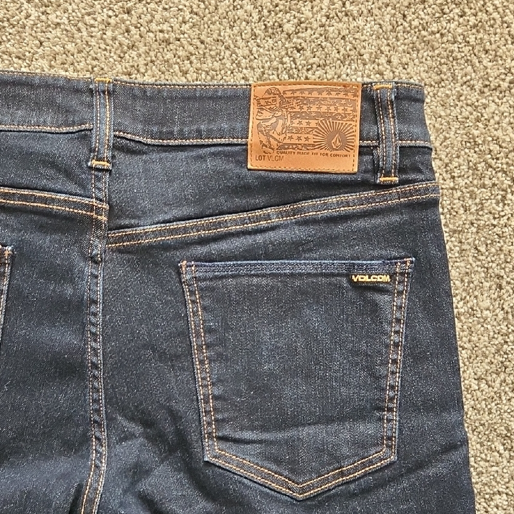 Volcom Men's Dark Blue Slim Jeans
